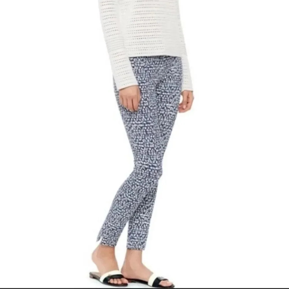 Tory Burch Peninsula Ponte Pants Tonal Print